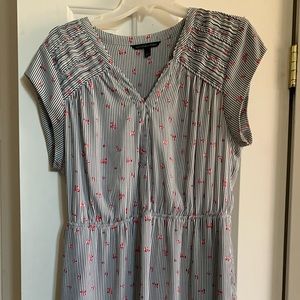 Adorable floral striped dress